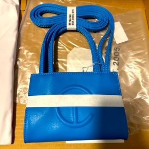 NEW WITH TAGS TELFAR SMALL CYAN
